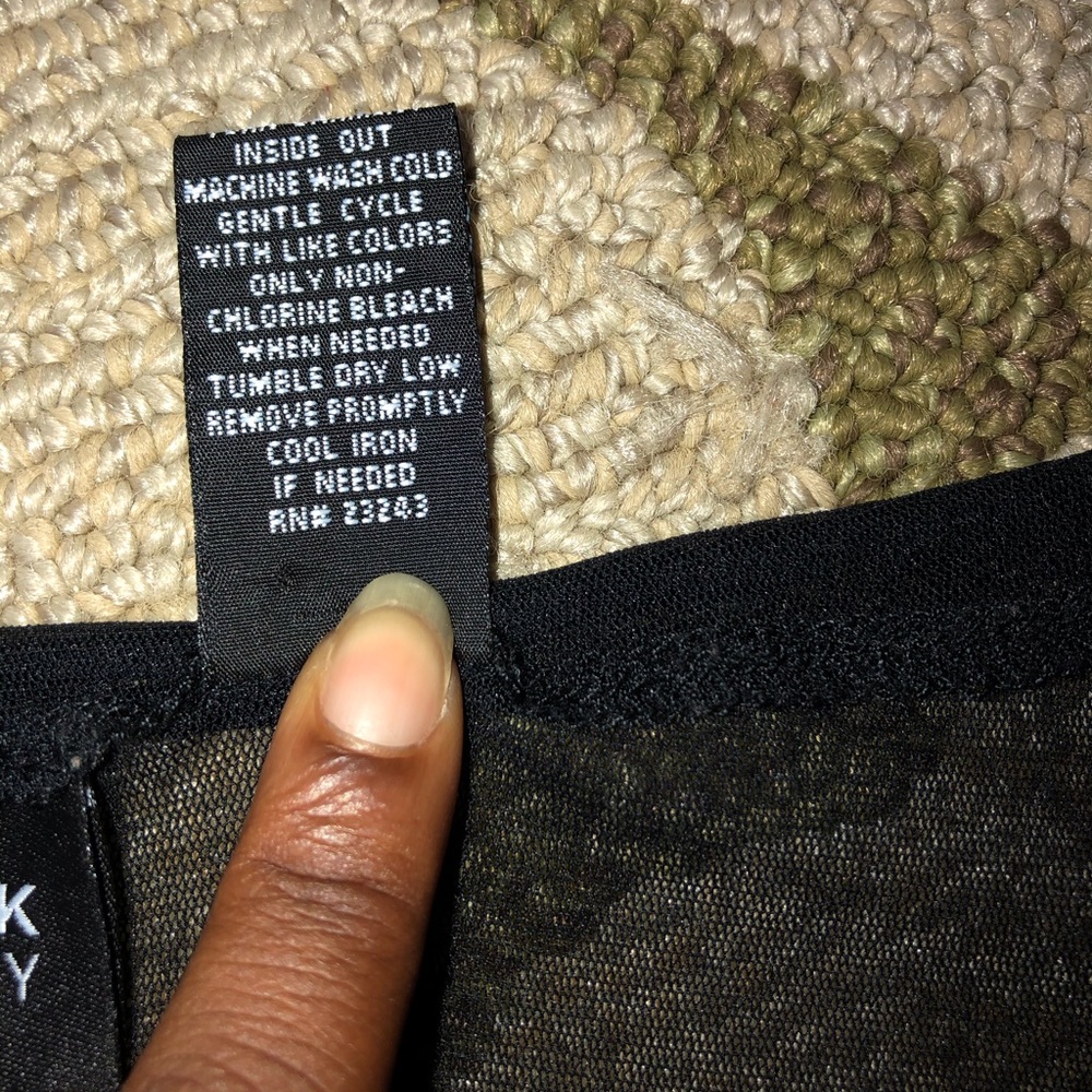 New York and company black see thru top - Picture 3 of 7